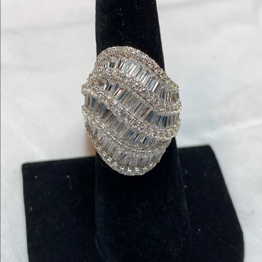 9.59ctw Diamond Simulant Ring